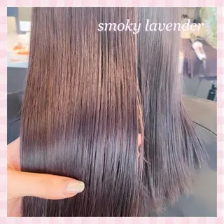 セミロング カラー 💗ガーリーヘア🎀 saki💗のヘアスタイル