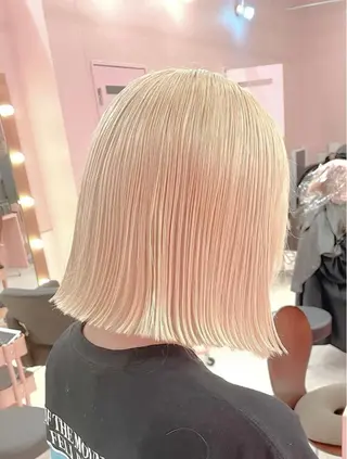 セミロング ❄️💛エクステ ブリーチ❄️yukiのヘアスタイル