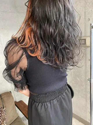 セミロング カラー ⭐️横浜ブリーチ特化 美容師　堤涼⭐️のヘアスタイル