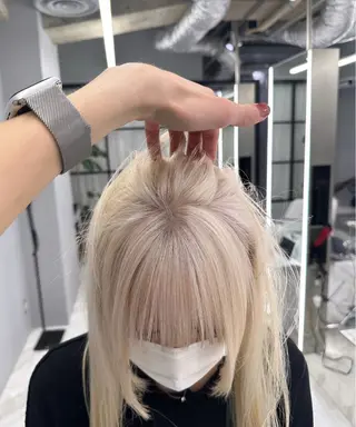 ロング カラー ハイトーンレイヤー 顔まわりSOTAのヘアスタイル