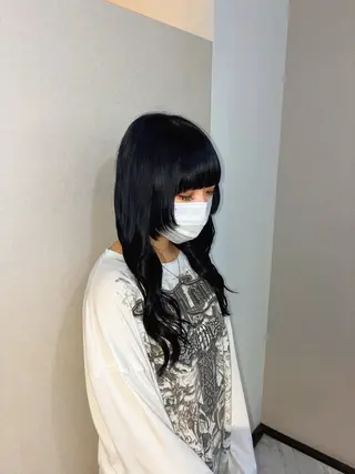 セミロング カラー ハナダ メイのヘアスタイル