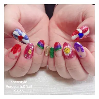 ミディアム ネイル 👑enen style👑のネイルデザイン