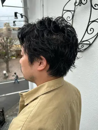 ショート パーマ 江村 心のヘアスタイル