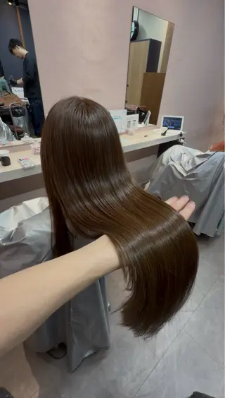 ロング カラー Lafith hair goat大和八木店所属・韓国ヘア/髪質改善 /大和八木/内丸のヘアスタイル