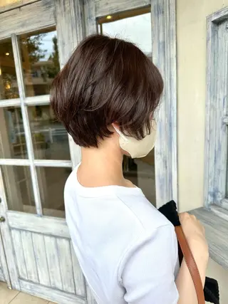 ショート パーマ 森 早希絵のヘアスタイル