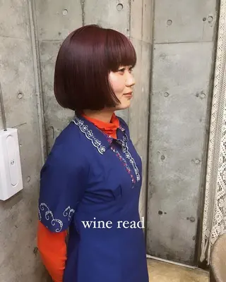 ショート カラー 🌱ぱっつとボブカ ット🌱/Ryotaのヘアスタイル