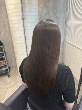 ロング カラー 縮毛矯正・髪質改善 人気No1🩶北島のヘアスタイル