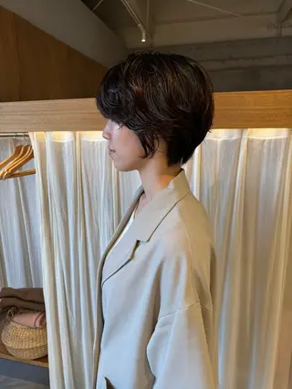 ショート パーマ レイヤー/ボブパーマ /垢抜け/タクミのヘアスタイル