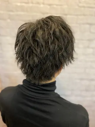 ミディアム カラー パーマ メンズ 💈メンズ特化 副店長松浦一聖💈のヘアスタイル