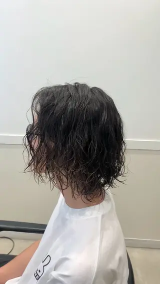 セミロング パーマ メンズ クセを最大限に活かす メンズパーマ奈良大祐のヘアスタイル