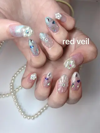 セミロング ネイル 長さ出し専門 nynaのネイルデザイン