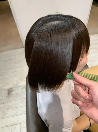 ショート 縮毛矯正/ショート/ レイヤー/畑中正敏のヘアスタイル