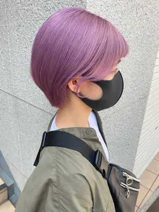 ショート カラー ザクザクレイヤー 🍀/ブリーチ/小田のヘアスタイル