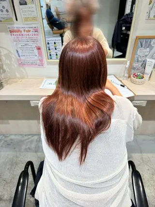 ロング カラー アオイ/透明感カラー レイヤー🌙のヘアスタイル