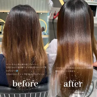 ロング ♡Aira♡lond /グレージュ/縮毛のヘアスタイル