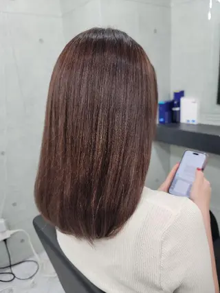 セミロング カラー Endearing所属・❇️安達 優心❇️ 髪質改善/艶髪特化のヘアスタイル