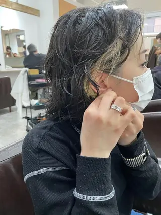 パーマ パーマ/透明感カラー /ボブ/吉田一生のヘアスタイル