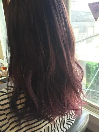 セミロング カラー 原宿サロン代表 デザインカラー伊藤卓のヘアスタイル