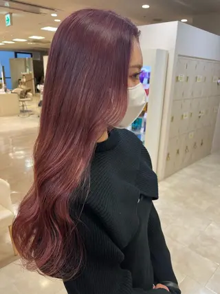 ロング カラー 暖色専門美容師🎀 お客様満足度◎のヘアスタイル