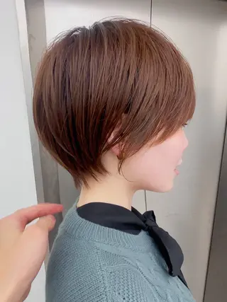 ショート 名古屋/艶カラー🫧 /アレンジ/ショートのヘアスタイル