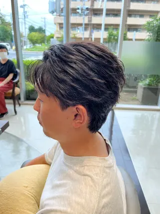 ショート パーマ メンズ AROH  men's cut&men's perm 船橋店所属・🧊メンズ特化🧊 高木航希のヘアスタイル