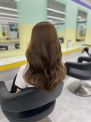 ロング カラー パーマ ヘアアレンジ メンズ キッズ ネイル マツエク・マツパ アイブロウ Lumo所属・💖横浜ブリーチなし 💖MIHOのヘアスタイル