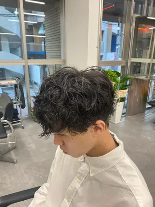 ミディアム カラー パーマ ヘアアレンジ メンズ キッズ ネイル マツエク・マツパ アイブロウ 🔥メンズパーマ特化 🔥店長中村雄樹のヘアスタイル