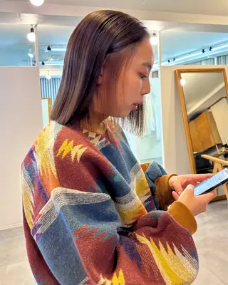 ミディアム SALT WATER所属・南堀江レイヤーカット MIKU🍒のヘアスタイル