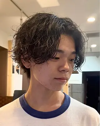 パーマ メンズ 年間2000名担当◎ パーマ職人/仲原佑樹のヘアスタイル