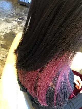 セミロング カラー パーマ ヘアアレンジ 表参道Lise おおいしおりのヘアスタイル