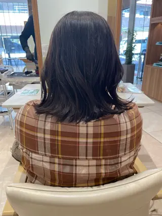 ミディアム カラー 髪質改善ケア/透明感 カラー伊藤 千尋のヘアスタイル