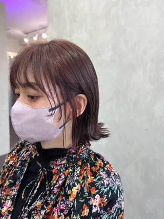 ミディアム 艶カラー/レイヤー Mio🌸のヘアスタイル