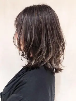 ミディアム カラー パーマ ヘアアレンジ ITbyALBUM 中野店のヘアスタイル