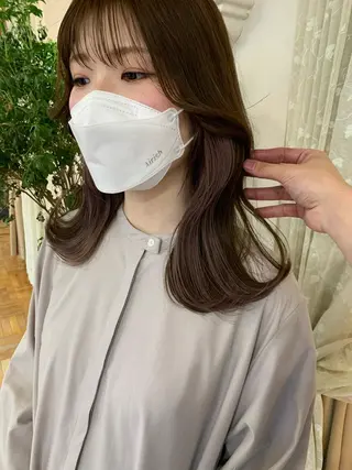 セミロング カラー of hair所属・丸みショート 廣瀬隆志のヘアスタイル