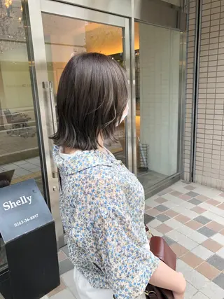ミディアム キノシタ ナオユキのヘアスタイル