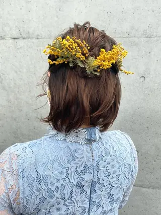 ショート カラー パーマ ヘアアレンジ メンズ キッズ ネイル マツエク・マツパ モリモト サナのヘアスタイル