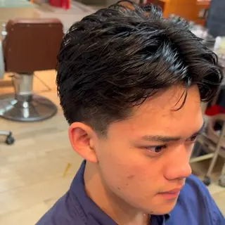 ショート パーマ メンズ Rucy's  鶴見店所属・松並 直のヘアスタイル