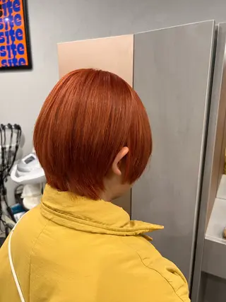 ショート カラー 似合わせショート/ パーマ‪/表参道のヘアスタイル