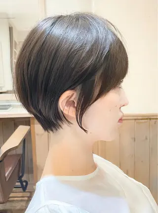 ショート ショートヘア くすみカラー、大場猛のヘアスタイル