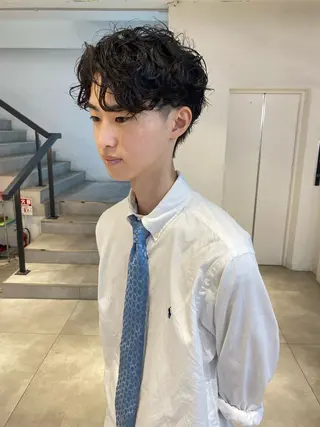 パーマ メンズ 新宿【メンズパーマ】 塩澤太一のヘアスタイル