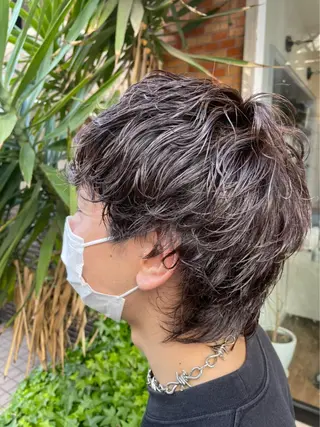 ショート パーマ サトウ コウキ  メンズのヘアスタイル