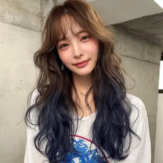 カラー 女性カット🎨カラー 🌀パーマ宮部楓奈のヘアスタイル