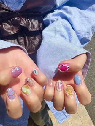 ネイル 新井 ひなののネイルデザイン