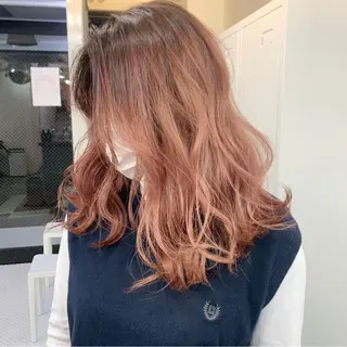 ロング カラー ヘアアレンジ ハイトーン/美髪矯正 🍃大江拓実のヘアスタイル