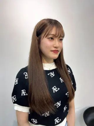 ロング カラー 顔まわり/ボブウルフ 🤍愛唯(めい)のヘアスタイル