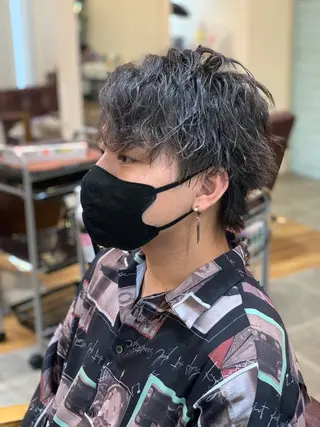 ショート パーマ メンズ Cecil hair なんば店のヘアスタイル