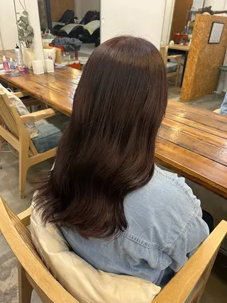 ロング カラー ヘアアレンジ hazuki🐈‍⬛ 透明感カラーのヘアスタイル