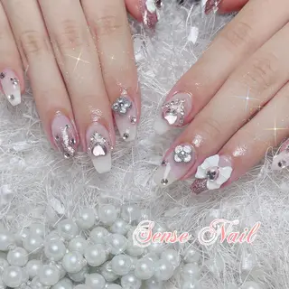 ネイル カラー パーマ ヘアアレンジ メンズ キッズ マツエク・マツパ アイブロウ ロング 🎀Sense Nail渋谷店🎀のネイルデザイン