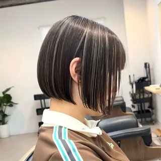 ショート カラー ボブ/韓国ボブ/ブリ ーチ/鈴木康平のヘアスタイル