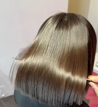 ショート 莉乃/縮毛矯正/髪質 改善/艶カラーのヘアスタイル